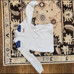 Vineyard Vines Girls Large 1/4 Zip Sweater